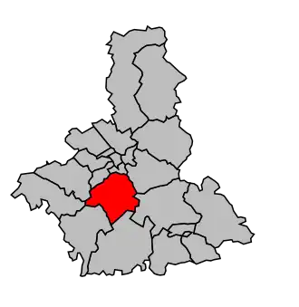 Kanton na mapě arrondissementu Troyes