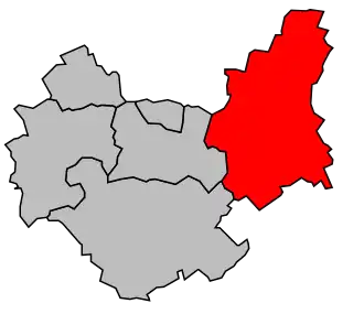 Kanton na mapě arrondissementu Nogent-sur-Seine