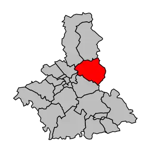 Kanton na mapě arrondissementu Troyes