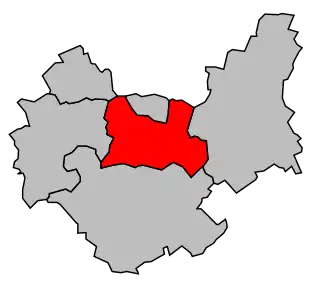 Kanton na mapě arrondissementu Nogent-sur-Seine