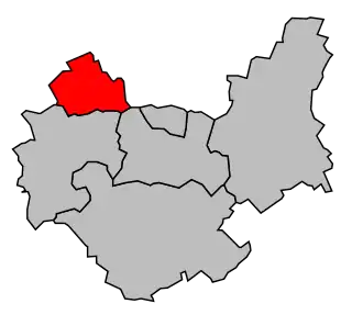 Kanton na mapě arrondissementu Nogent-sur-Seine