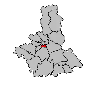 Kanton na mapě arrondissementu Troyes