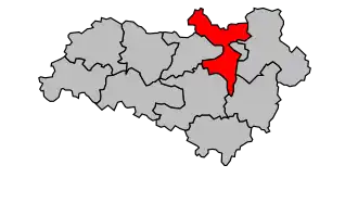 Kanton na mapě arrondissementu Confolens