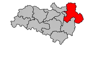 Kanton na mapě arrondissementu Confolens