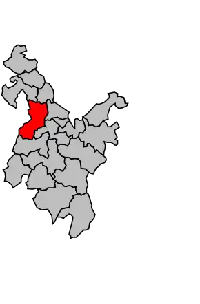 Kanton na mapě arrondissementu Saint-Brieuc