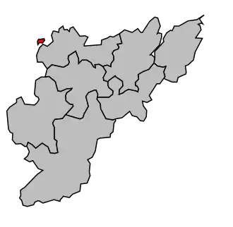 Kanton na mapě arrondissementu Lannion