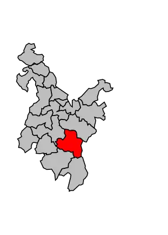 Kanton na mapě arrondissementu Saint-Brieuc