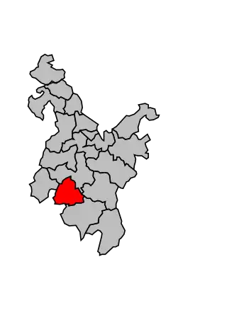 Kanton na mapě arrondissementu Saint-Brieuc