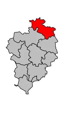 Kanton na mapě arrondissementu Sarlat-la-Canéda