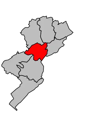 Kanton na mapě arrondissementu Pontarlier