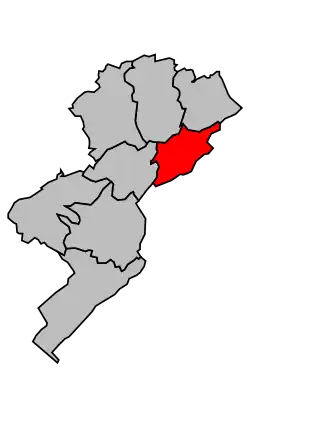 Kanton na mapě arrondissementu Pontarlier