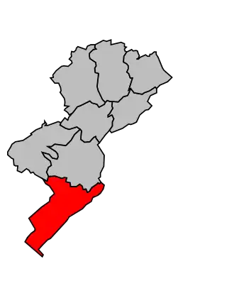 Kanton na mapě arrondissementu Pontarlier