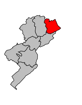 Kanton na mapě arrondissementu Pontarlier