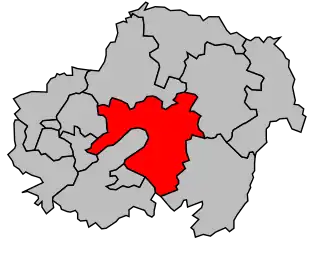 Kanton na mapě arrondissementu Les Andelys