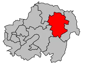 Kanton na mapě arrondissementu Les Andelys