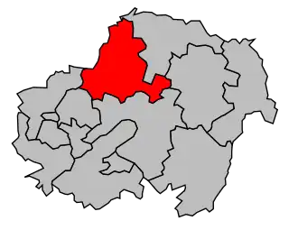 Kanton na mapě arrondissementu Les Andelys