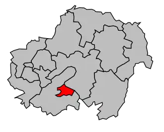 Kanton na mapě arrondissementu Les Andelys