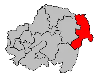 Kanton na mapě arrondissementu Les Andelys