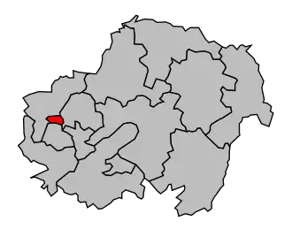 Kanton na mapě arrondissementu Les Andelys