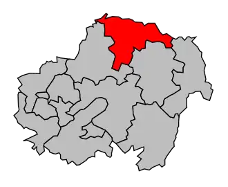 Kanton na mapě arrondissementu Les Andelys