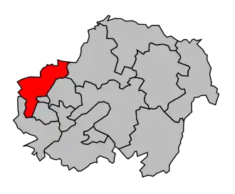 Kanton na mapě arrondissementu Les Andelys