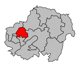 Kanton na mapě arrondissementu Les Andelys