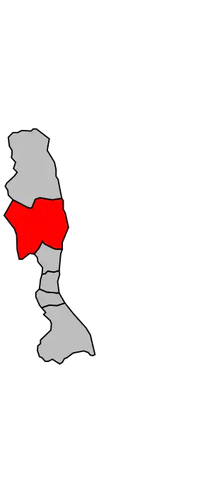 Kanton na mapě arrondissementu Bastia