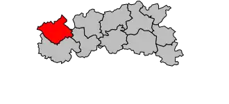 Kanton na mapě arrondissementu Condom