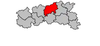 Kanton na mapě arrondissementu Condom