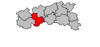 Kanton na mapě arrondissementu Condom