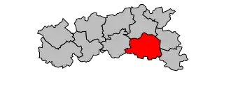 Kanton na mapě arrondissementu Condom