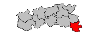 Kanton na mapě arrondissementu Condom