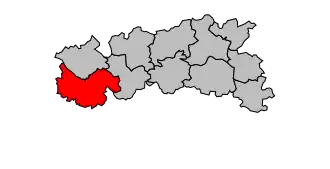 Kanton na mapě arrondissementu Condom