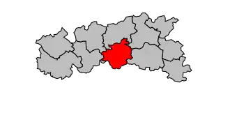 Kanton na mapě arrondissementu Condom