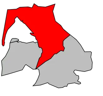 Kanton na mapě arrondissementu Arcachon