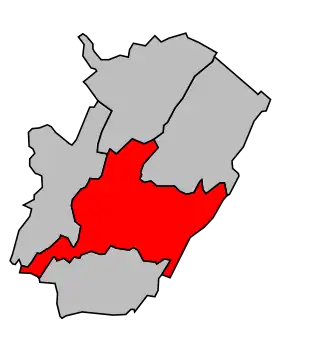 Kanton na mapě arrondissementu Saint-Claude