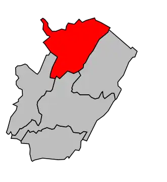 Kanton na mapě arrondissementu Saint-Claude