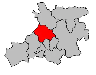 Kanton na mapě arrondissementu Romorantin-Lanthenay