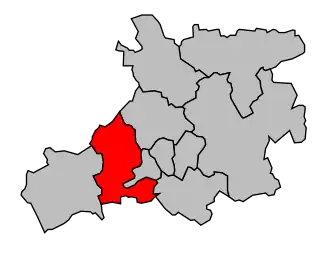 Kanton na mapě arrondissementu Romorantin-Lanthenay