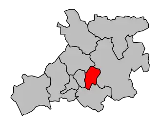 Kanton na mapě arrondissementu Romorantin-Lanthenay