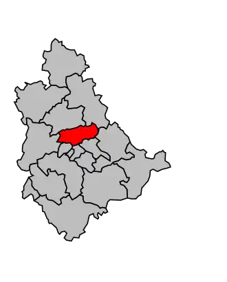 Kanton na mapě arrondissementu Le Puy-en-Velay