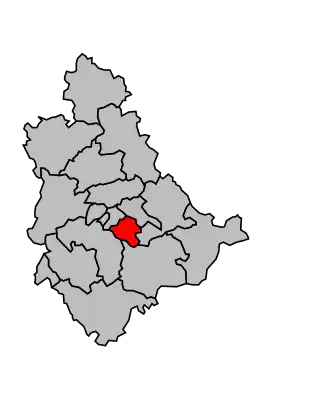 Kanton na mapě arrondissementu Le Puy-en-Velay