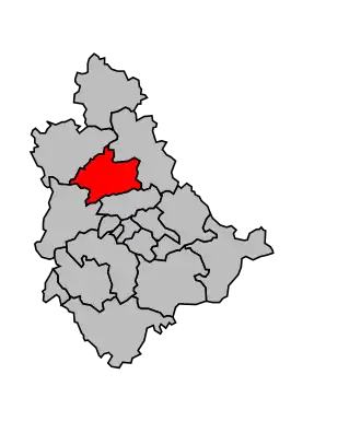 Kanton na mapě arrondissementu Le Puy-en-Velay