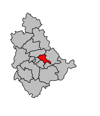 Kanton na mapě arrondissementu Le Puy-en-Velay