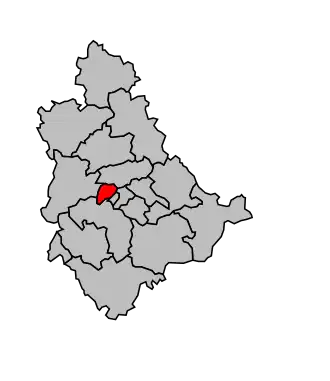 Kanton na mapě arrondissementu Le Puy-en-Velay