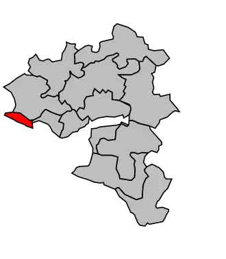 Kanton na mapě arrondissementu Saint-Nazaire