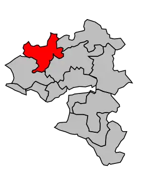 Kanton na mapě arrondissementu Saint-Nazaire