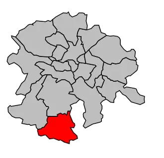 Kanton na mapě arrondissementu Nantes