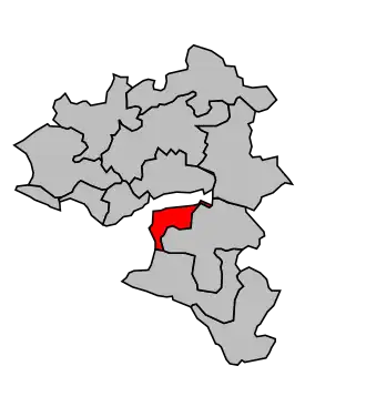 Kanton na mapě arrondissementu Saint-Nazaire