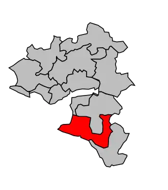 Kanton na mapě arrondissementu Saint-Nazaire